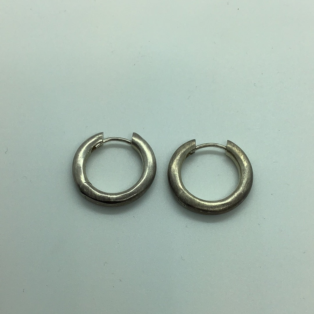 Sterling hoop earrings